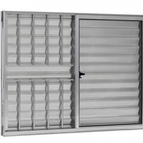 VENEZIANA 3 FOLHAS COM GRADE 1,00X1,20 BRILHANTE CMC