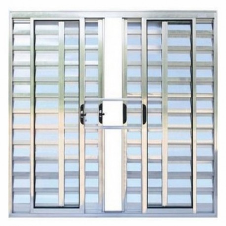 VENEZIANA 6 FOLHAS COM GRADE 1,00X1,00 BRILHANTE CMC