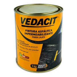 Pintura Asfáltica Impermeabilizante Para Lajes Carbolastico Nº1 1KG Vedacit