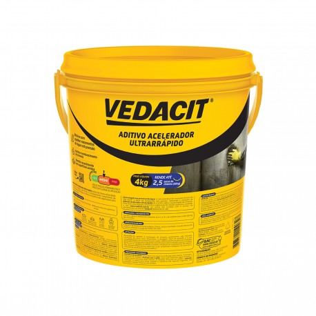 Aditivo Acelerador Ultrarrápido Vedacit 4Kg Incolor