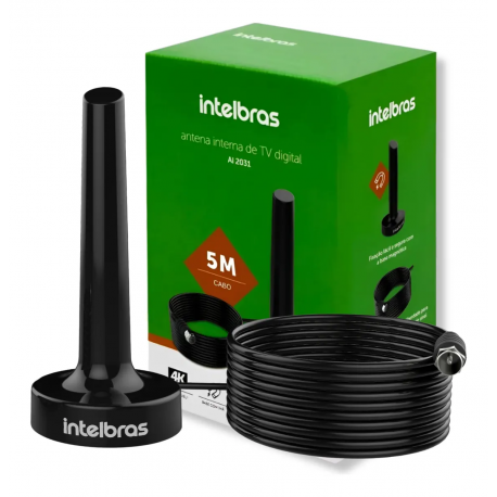 Antena Digital De Tv Interna Uhf/hdtv AI2031 5m Intelbras