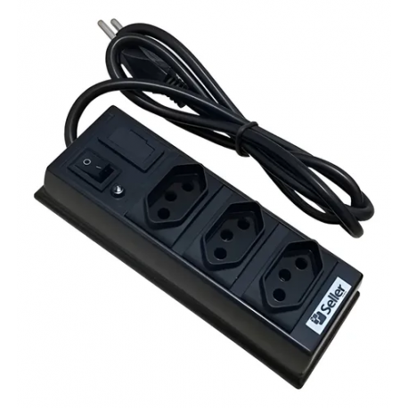 Filtro De Linha 3 Tomadas 1Mt Seller